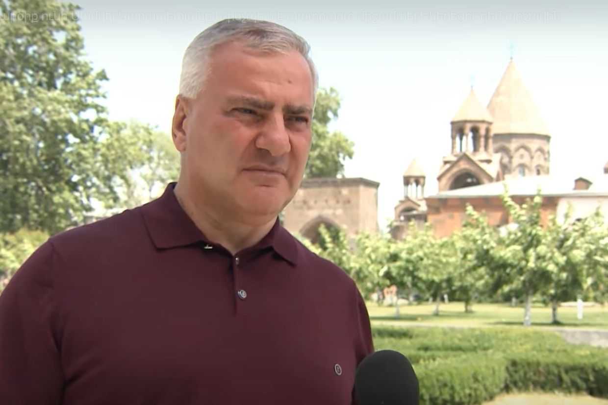 Samvel Karapetyan. Screengrab from his interview with news.am.