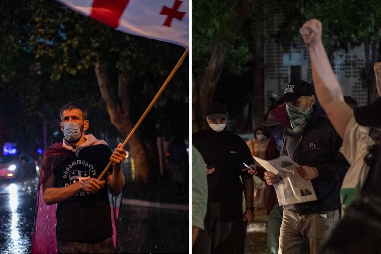 Mindia Shervashidze (left) and Tornike Toshkhua (right). Photo: Mariam Nikuradze/OC Media