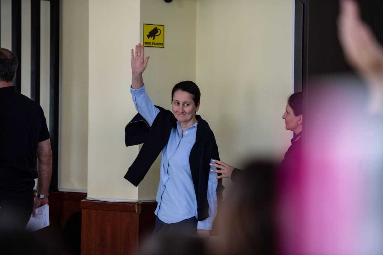 Mzia Amaghlobeli during her trial on 30 May 2025. Photo: Mariam Nikuradze/OC Media.