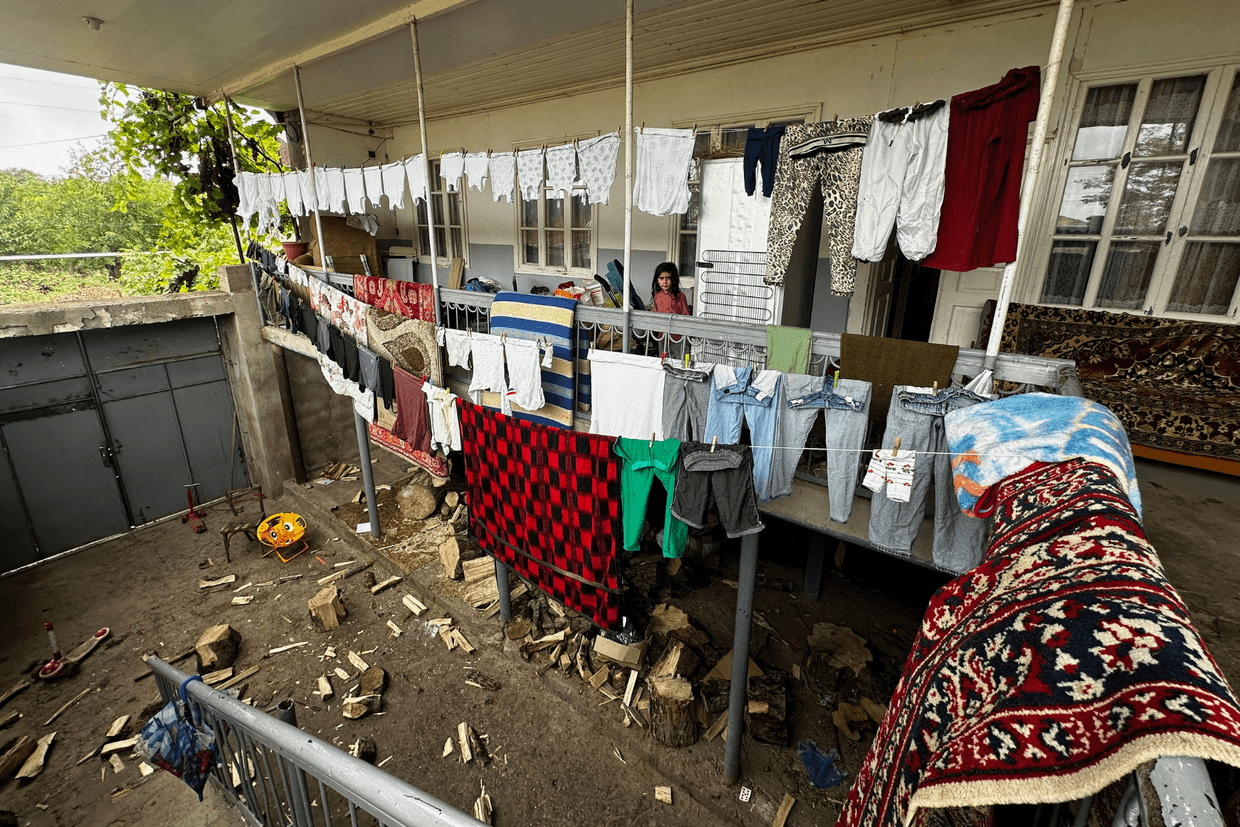 Nagorno-Karabakh refugee Karen rents this house in Armenia's Tegh community. Photo: Marut Vanyan/OC Media.