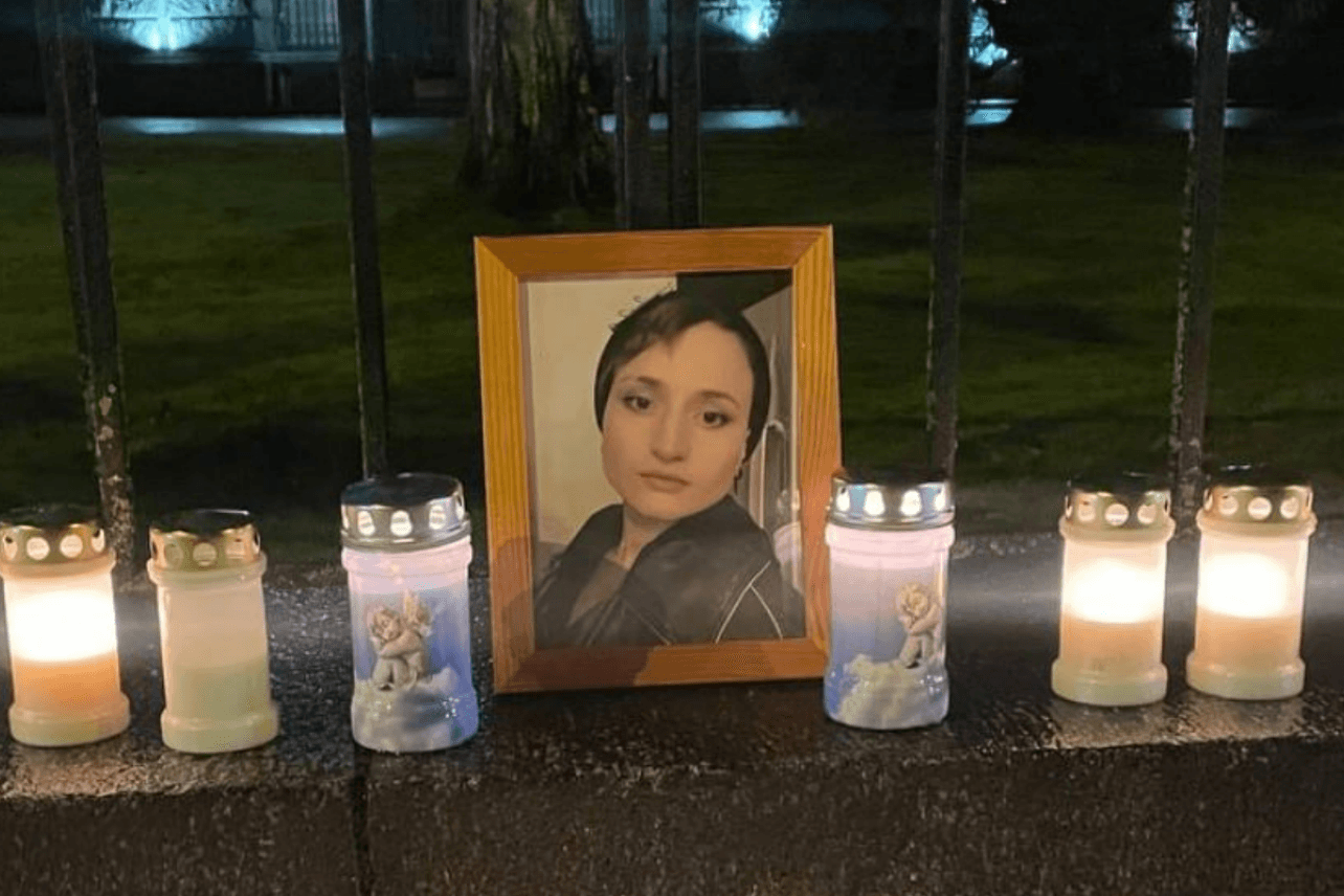 Vigils in memory of Aishat Baimuradova in Helsiniki. Photo: social media.