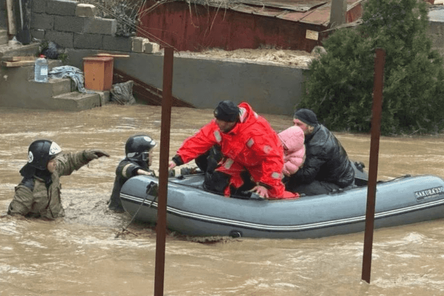 Flooding in Daghestan, 28 March 2026. Photo: officials.