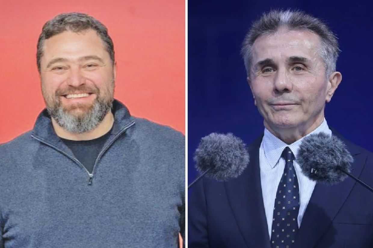 Left: Mikheil Lomtadze. Photo via Forbes. Right: Bidzina Ivanishvili. Photo via social media.